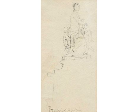 Circle of Walter Richard Sickert ARA (1869-1942)"Tuileries Garden"Bears inscriptions, pencil, together with a further pencil 