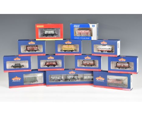 A group of boxed Bachmann OO Gauge wagons including a Collectors Club 37-078K Set of S&amp;DJR Plank Wagons; a 33-825Y Kernow