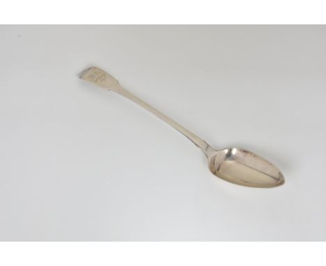 A Georgian fiddle pattern silver basting / stuffing spoon William Eley I, William Fearn &amp; William Chawnewith, London, 180