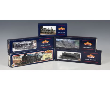 A Bachmann 00 gauge boxed locomotive group - Five examples to include 32-876 Fairburn Tank 42096 BR Lined Black Early Emblem;