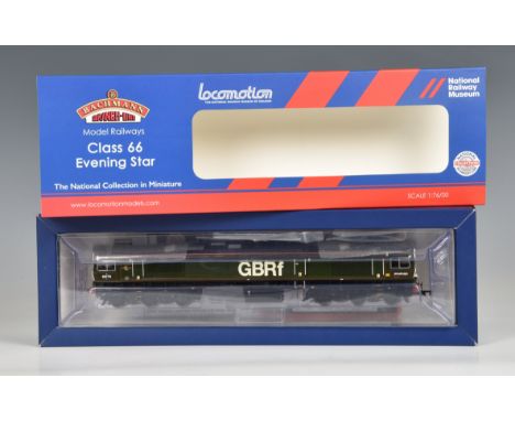 A boxed Bachmann National Railway Museum limited edition OO Gauge 32-983NRM GBRf Class 66 diesel locomotive 'Evening Star' wi