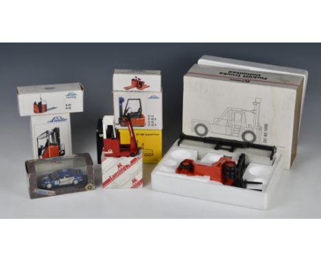 A large collection of various die-cast model vehicles to include Corgi - Limited Edition Mercedes-Benz Actros Curtain side CC