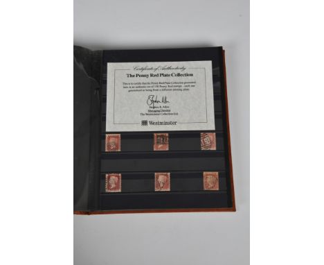 Philately interest - Westminster 'The Penny Red Plate Collection' (150) in album with Certificate. 