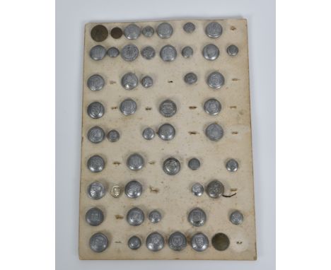 A collection of assorted vintage Fire Brigade buttons. (qty) 