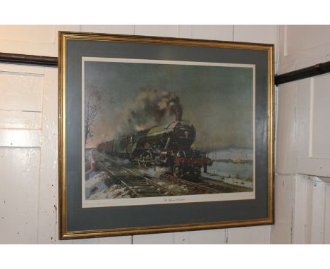 Terence Cuneo (1907-1996),  'The Flying Scotsman', a limited edition colour print number 748/850, signed and numbered in penc