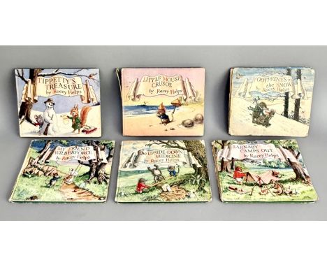 Racey Helps (Angus Clifford): Six children's books - all first editions, comprising The Upside-Down Medicine (1946); Footprin