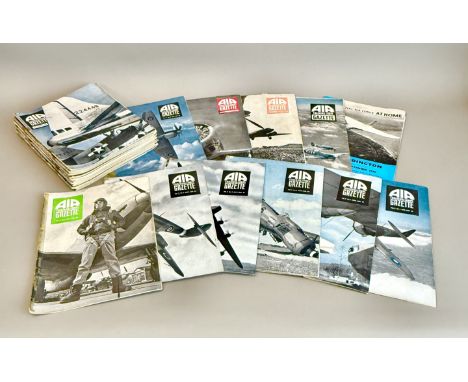 A small collection of 1940s Air Training Corps Gazette magazines - 1943-47, 38 copies; plus a Royal Air Force At Home program