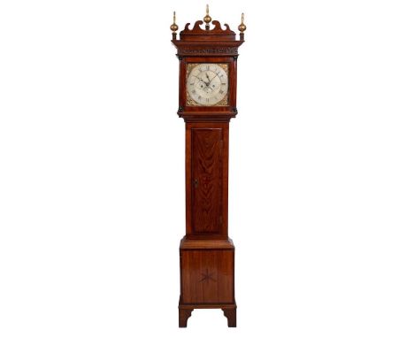 John Murch, Honiton a mahogany longcase clock: the eight-day duration movement striking the hours on a bell with the twelve-i