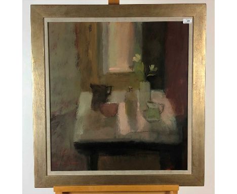 Salliann Putman NEAC RWS (British 20th Century), Late Light, oil on board, signed bottom left, framed, measurements 65 x 61 c