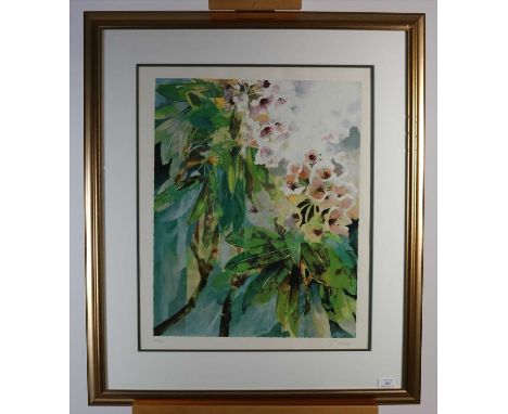 Shirley Trevena RI (British 20th-21st Century), Two Still Lifes, signed screenprints, numbered, framed, measurements 62 x 50 