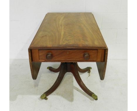 A Regency mahogany sofa table