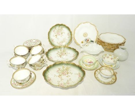 An Indian Tree pattern part tea set along with various desert plates, cups and saucers, Poole jug etc.