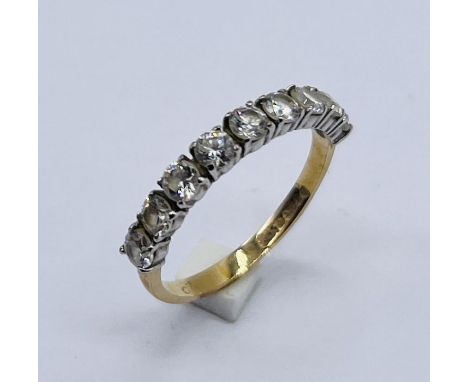 A 9ct gold 9 stone dress ring