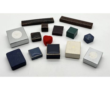 A collection of antique and vintage jewellery boxes