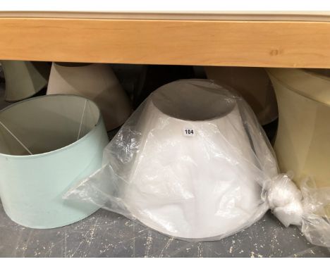 A QUANTITY OF VARIOUS LIGHT SHADES. 