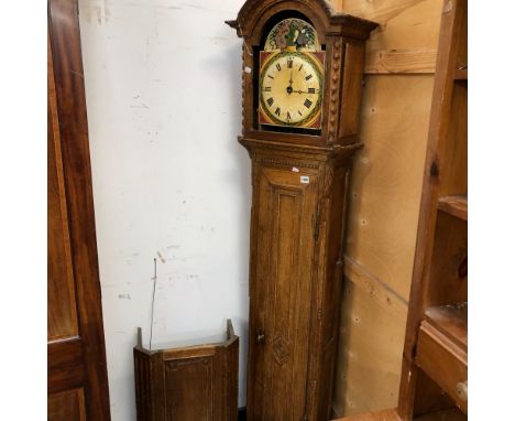 AN ANTIQUE FRENCH LONG CASE CLOCK. 