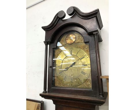 A 19th C. LONG CASE CLOCK. 