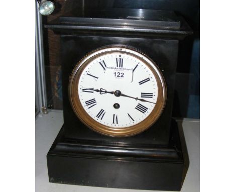 Victorian slate mantel clock