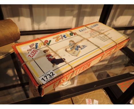 Vintage zither in original box 