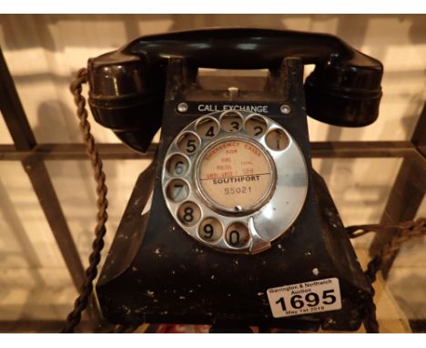 Vintage dial telephone ex Southport