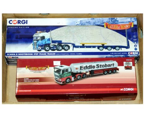 Corgi a boxed Eddie Stobart Truck pair to include CC15207 MAN TG-X (XL) Fuel Tanker 'Eddie Stobart Ltd Carlisle' &amp; CC1374