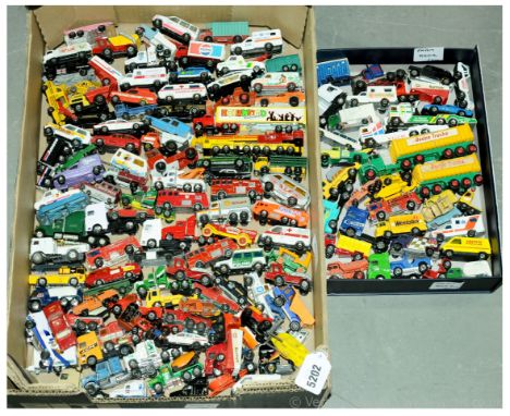 Majorette, Corgi, Matchbox and similar a unboxed group to include Majorette Toyota Lite Ace 'Eagle', Corgi Renault 5 Turbo 'B