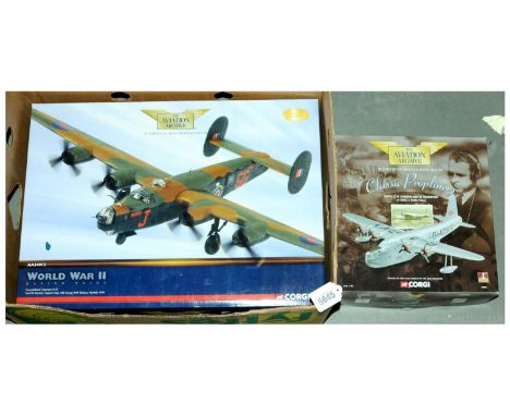 Corgi (Aviation Archive) a boxed pair of Military Aircraft comprising of (1) 48802 (Classic Prop Liners) 1/144 scale short S.