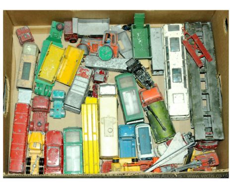 Dinky, Corgi, Matchbox &amp; similar - a quantity of unboxed Diecast mainly Commercial Vehicles to include a Dinky Supertoys 