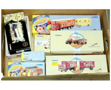 Corgi Classics a boxed group of 1/50th scale Commercial Vehicles which also includes a number of Circus related vehicles / se