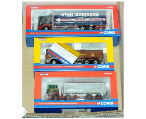 Corgi a boxed group of 1/50th scale (Rigids Series) comprising of CC11913 ERF EC Aggregate Tipper "Brian Harris Transport", C