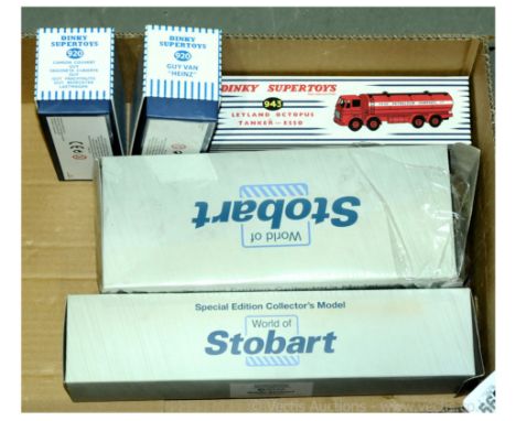 Atlas Editions a group of Commercial Vehicles - 1/50 Scale Dinky type Commercials including 2 x 920 Guy Warrior Van "Heinz" a