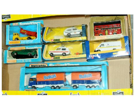 Matchbox King Size and other boxed models - to include K21 Ford Transcontinental "Sunkist", K74 Volvo Estate - metallic green