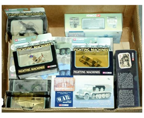 Corgi Military vehicles and Fighting Machines - to include Operation Barbarossa Half Track, Heritage Collection Diamond T Tra