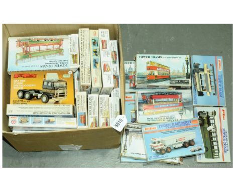 Keil Kraft and Tower Models plastic model vehicle kits in 1/76th and 1/72nd scale to include Ford and DAF Tractor Units, Birm