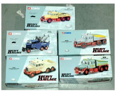 Corgi Heavy Haulage - a group of Scammell Tractor Units - comprising of; Sunters, ITM Sunter, Siddle Cook, Pointer &amp; Pick