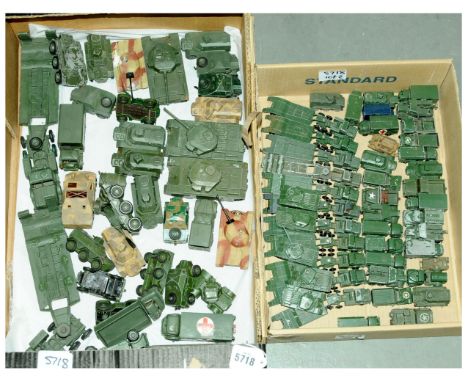 Dinky Toys and Matchbox unboxed Military Vehicles - Dinky Toys comprise 2 x Centurion Tanks and Might Antar Transporters, Mil