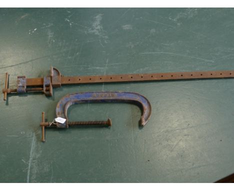 Sash clamp and large Record G clamp