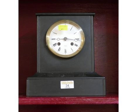 Slate mantel clock by Rollin of Paris (no key)