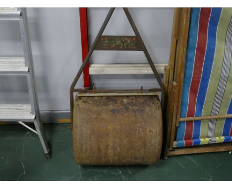 Vintage garden roller 