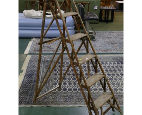 Vintage wooden stepladders 