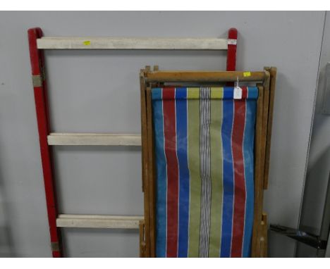 Vintage deck chairs, large clothes airier 