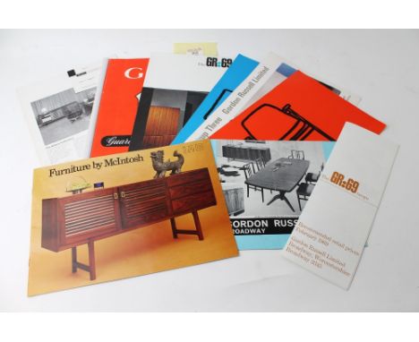 Vintage mostly 1960 & 1970's furniture catalogues, Gordon Russell, G & F Furniture, Heal's, McIntosh etc