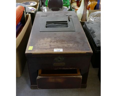 Vintage wooden till