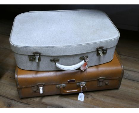 Two vintage suitcases