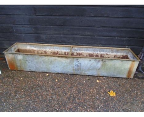 8ft galvanised water trough/planter H44cm L246cm D48cm approx