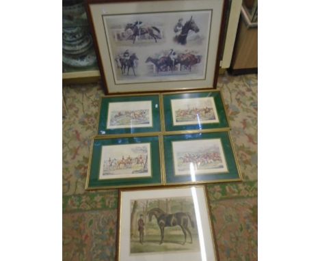6 Horse related prints