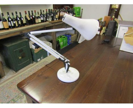 Angle poise table lamp