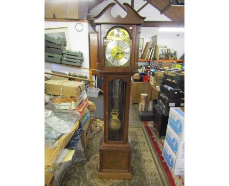 20th century Tempus Fugit mahogany long case clock H193cm approx. 