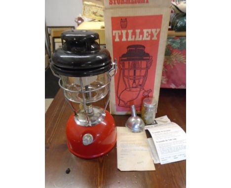 A Tilley storm lamp in original box, like new