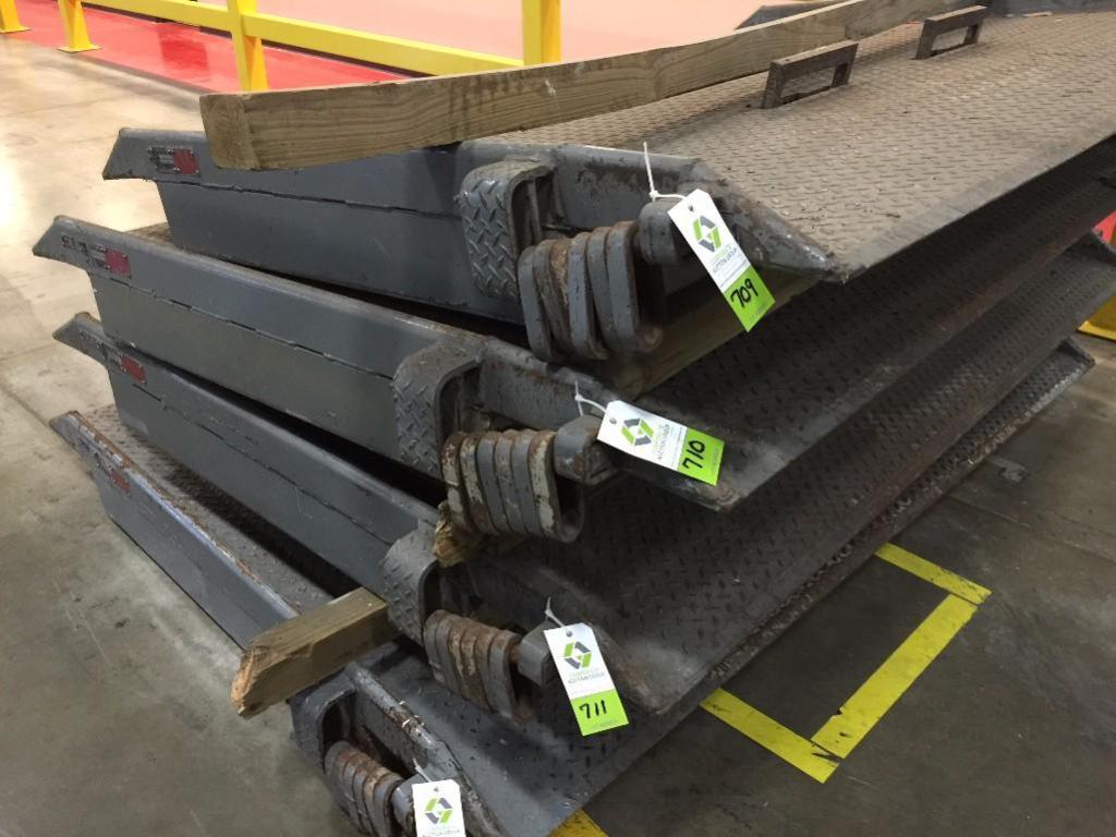 Genquip mild steel rail car dock plate, model 10240A78, s/n 99588, 104